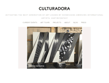 Tablet Screenshot of culturadora.com